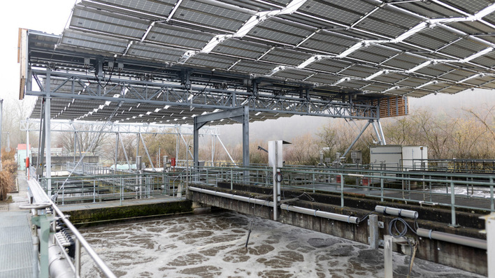 Solar macht die Abwasserbehandlung umweltfreundlicher.