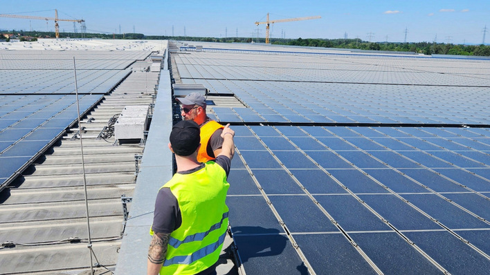 Revamping einer großen Dachanlage in Phillipsburg.