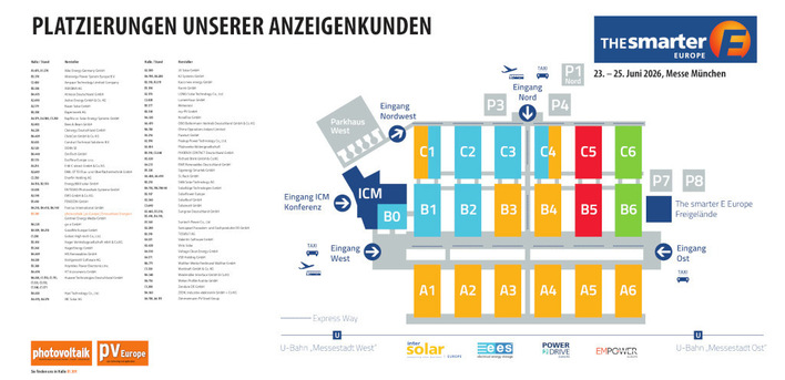 Der Hallenplan und unsere Empfehlungen.