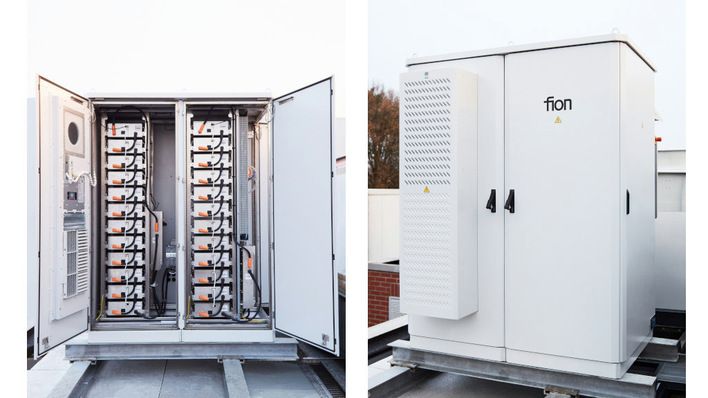 Mit 200 Kilowattstunden Volumen kann der Speicher sowohl Lastspitzen kappen als auch Geld an der Börse verdienen.