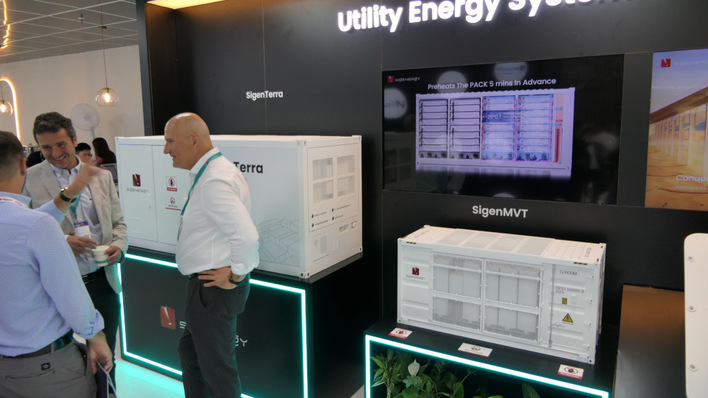 Der Messestand von Sigenergy in München.