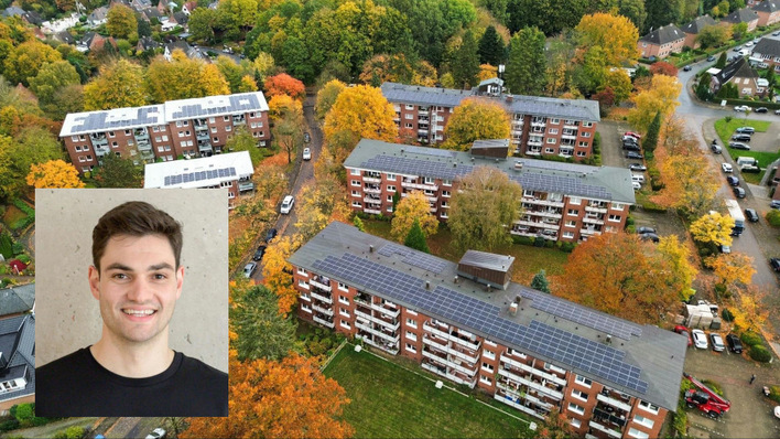 Diese Wohnimmobilien in Wentorf bei Hamburg bieten ihren Mietern Solarstrom von den Dächern.
