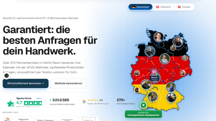 Anfragefluss greift den Installateuren beim Regionalmarketing unter die Arme.