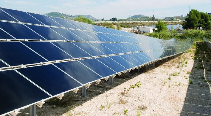 Module vom US-Dünnschichtherssteller First Solar: Ein Solarprojekt in Spanien.