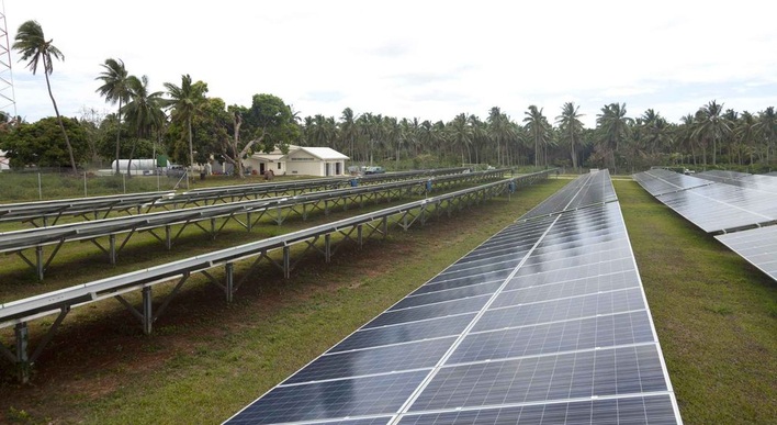 Das neue Hybridsystem auf der zweitgrößten Insel des Königreichs Tonga.