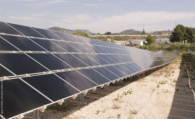 Solarpark in Spanien, bestückt mit Modulen des US-Herstellers.
