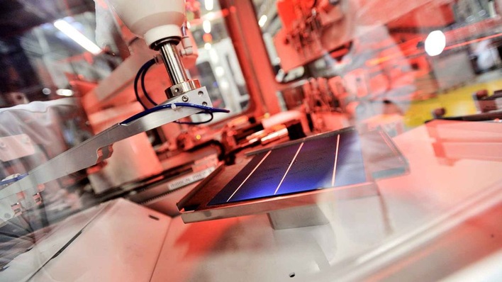 Die Produktion von Q-Cells in Thalheim.