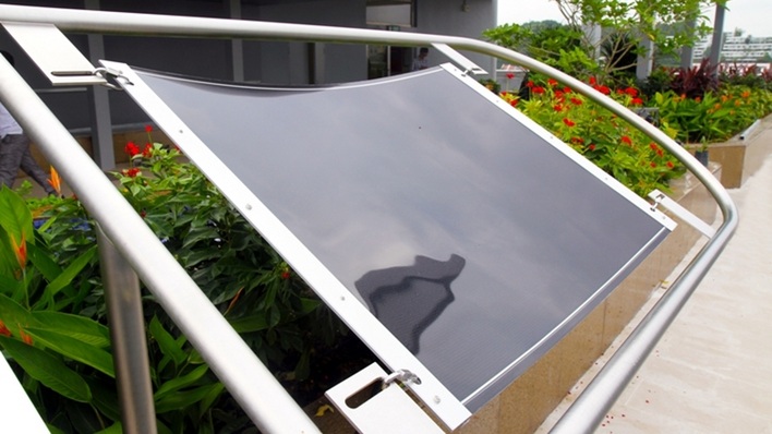 Noch sind die flexiblen Dünnschichtmodule ein Prototyp. Doch ein erstes Pilotprojekt ist bereits realisiert.