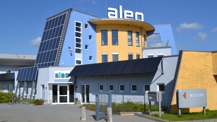 Bisher produzierte Aleo Solar in Prenzlau nur Module. Ab 2016 laufen hier auch Zellen vom Band.
