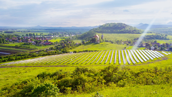 Solarpark Zahorany in Tschechien.