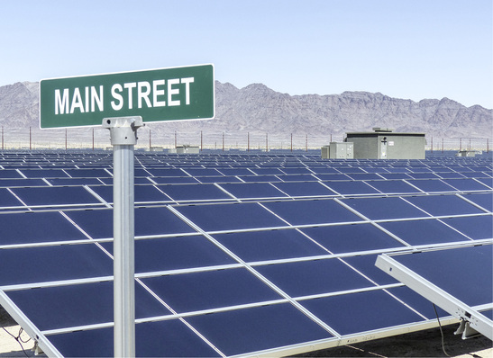 



Der Solarpark Desert Sunlight befindet sich neben dem Joshua-Tree-Nationalpark, unweit des Eagle Mountain. Die 550 Megawatt sind sogar auf Google Maps erkennbar.
