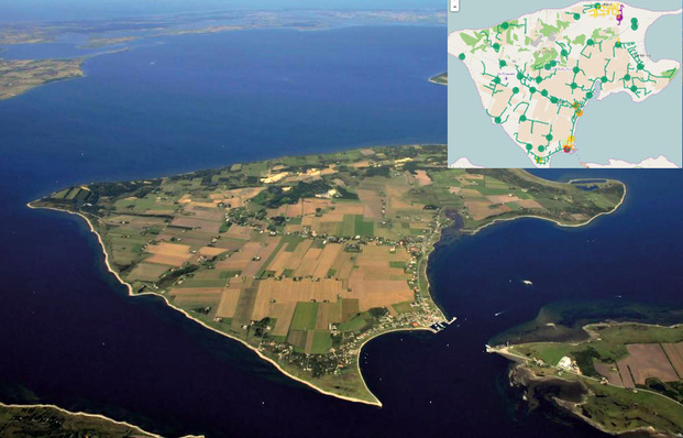 Auf der dänischen Insel Fur haben die Forscher das in kleinem Rahmen erprobt, was in Zukunft überall Gang und Gäbe sein wird: Die Anpassung der Nachfrage an das Angebot. Im Bild oben rechts ist die Lastsituation auf der Insel dargestellt.