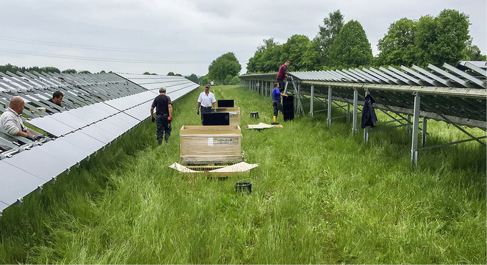 



Solarpark Aichach bei Augsburg mit installierten4,2 Megawatt Leistung: Die Dünnschichtmodule wiesen bei Stringmessungen einen enormen Ertragsverlust auf.
