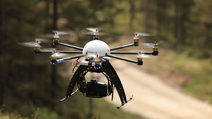 Solche kleinen Käfer können Kameras für Fotos, Videos oder Wärmebilder tragen.