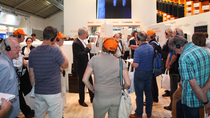 Der Stand von Solarwatt auf der Intersolar 2016.