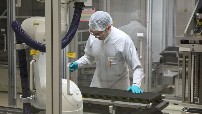 Solarworld stellt Module und Zellen her, in Freiberg und Arnstadt.