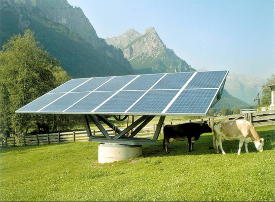 Salzburg fördert auch kleine, zweiachsig nachgeführte Trackeranlagen zum Eigenverbrauch.