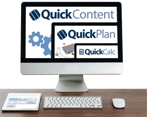 



Drei Bausteine für den schnellen Zugriff auf Informationen, Kunden und Planungsdokumente: Quickcontent, Quickplan und Quickcalc.
