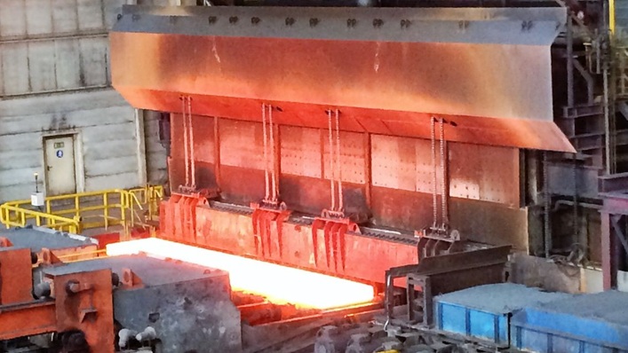 Stahlwerke sind echte Energiefresser, hier EKO Stahl in Eisenhüttenstadt.