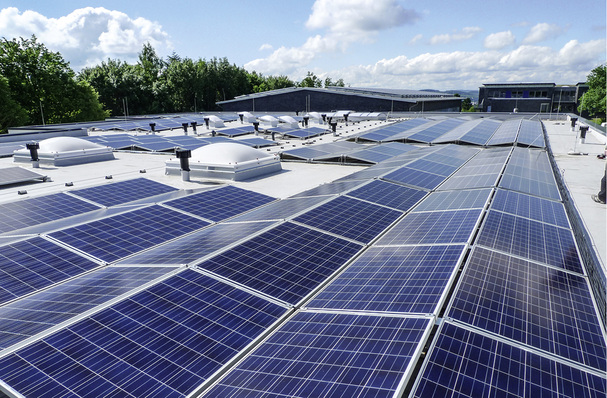 



Aerodynamisches Flachdachsystem für die Ost-West-Ausrichtung.
