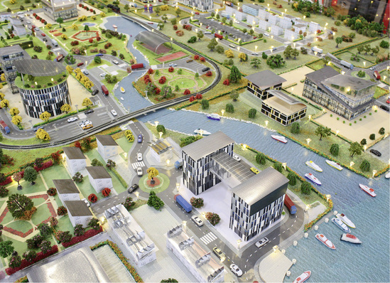 



Mit erneuerbaren Energien versorgte Städte sind keine Vision mehr. Das Modell wurde am Messestand von Almaden Europe aufgenommen.
