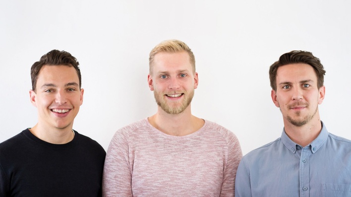 Die drei Firmengründer von Memodo wollen ihr Handelsunternehmen in die GC-Gruppe eingliedern.