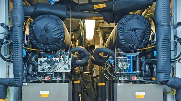 Die Power-to-Gas-Anlage der Thüga in Frankfurt.