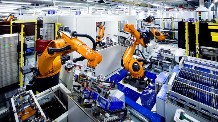 Die Produktion von Batteriemodulen bei CATL.