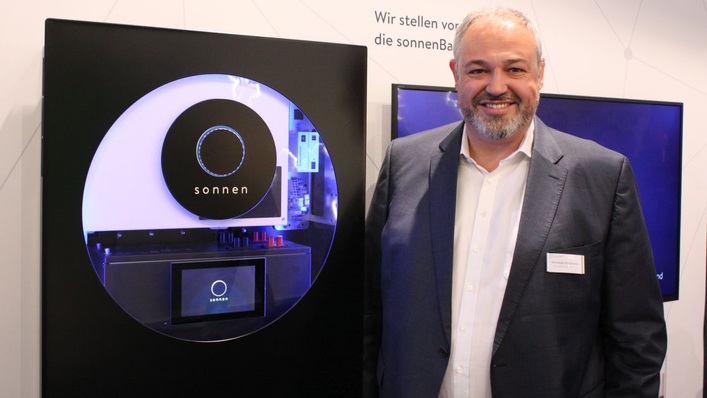 Christoph Ostermann auf der Intersolar im Mai 2019.