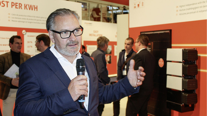 Detlef Neuhaus auf der Intersolar im Mai dieses Jahres.