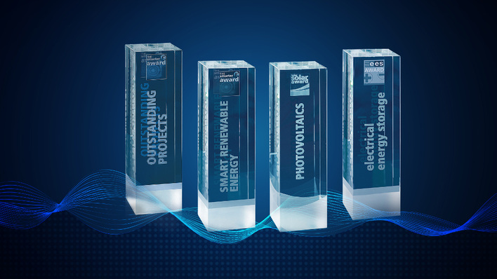 Die begehrten Awards der Intersolar, der EES und von The smarter E.