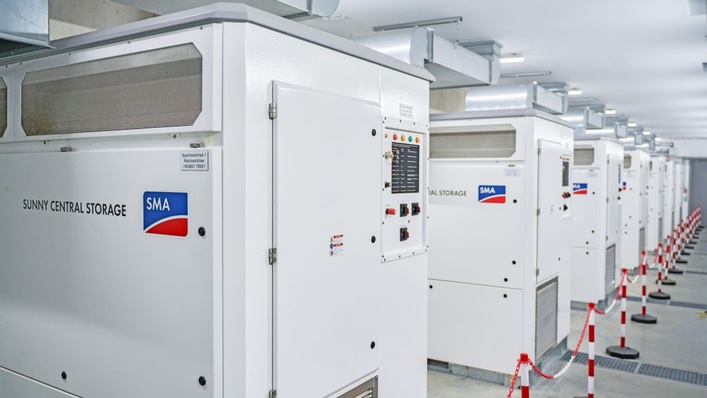 Großes Speicherkraftwerk in Bordesholm.