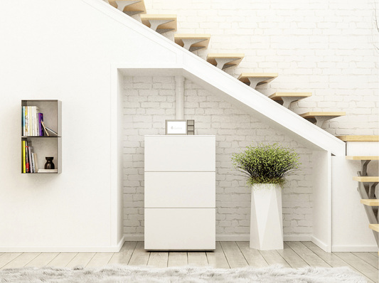 



Stationäres Brennstoffzellengerät zur Hausversorgung von Sunfire. Ende Januar kam die neue Generation auf den Markt – für Erdgas und Flüssiggas.
