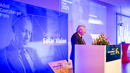 Dr. Winfried Hoffmann bei der Verleihung des ersten Preises im Frühjahr 2025 in Bad Staffelstein.