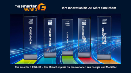 Die Bewerbungsphase für die Smarter E Awards hat begonnen.
