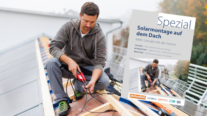 Das Spezial enthält jede Menge Informationen über die aktuellen Möglichkeiten der Dachmontage von Solaranlagen.