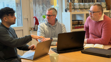 Digitalisierung beginnt nicht mit Software, sondern mit den richtigen Fragen (David Muggli rechts im Bild).