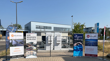 Die neuen Stromspeicher am Moselbad.